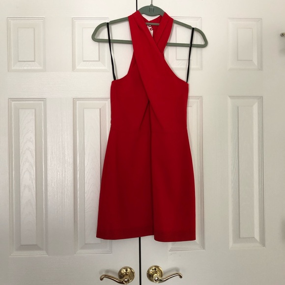 Halston Heritage Dresses & Skirts - [Halston Heritage] NWT cross neck cocktail dress
